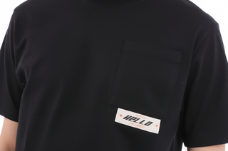 Playera box fit negra vista 4