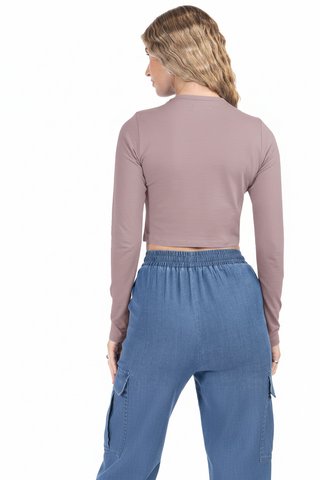 Playera lavanda vista 2