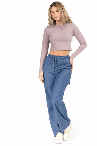 Playera lavanda vista 4