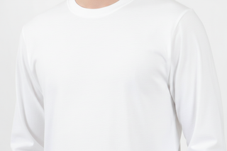 Playera slim fit blanca vista 4